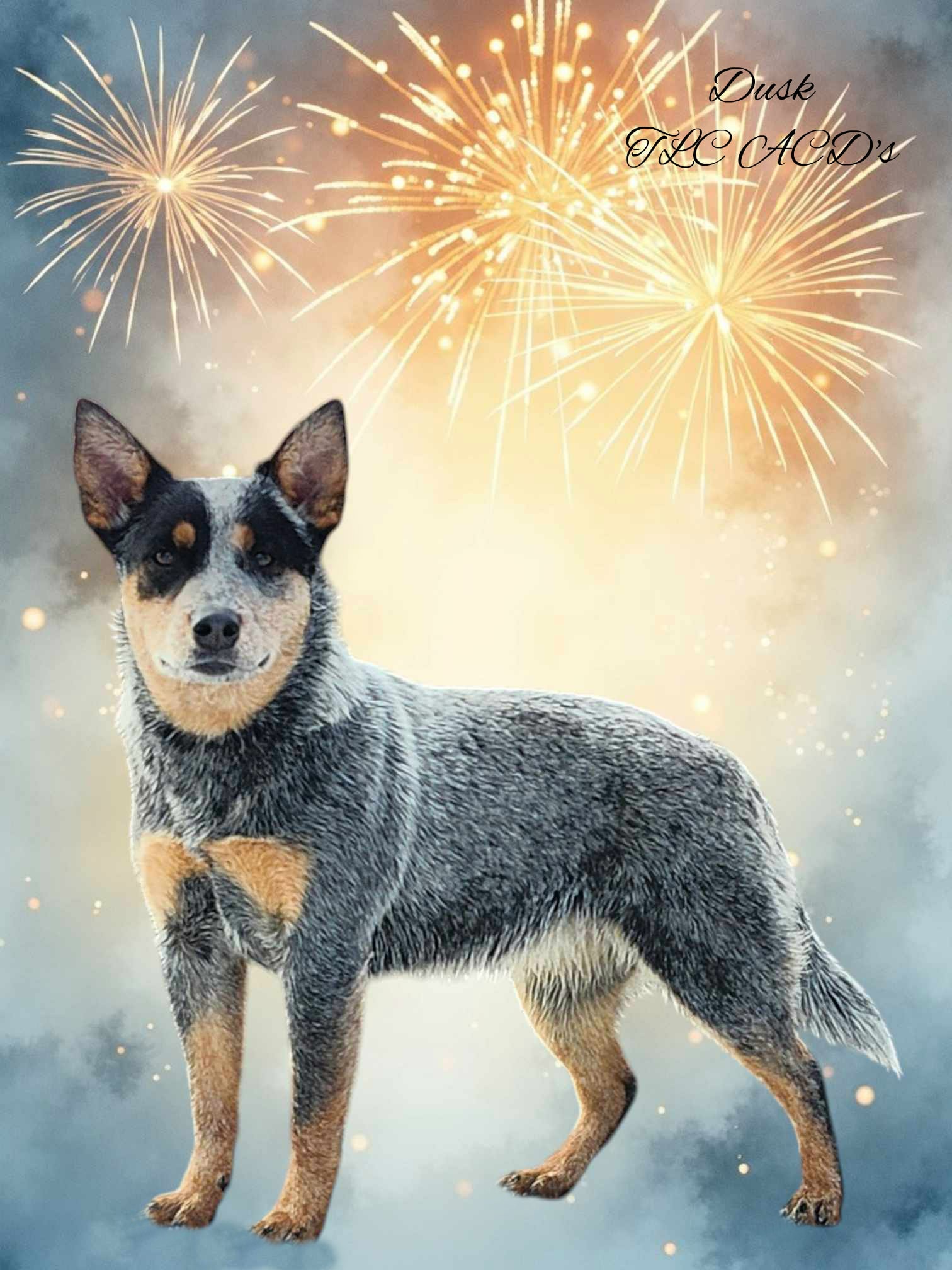 Dusk — AKC CH TLC's Runnin The Night Express